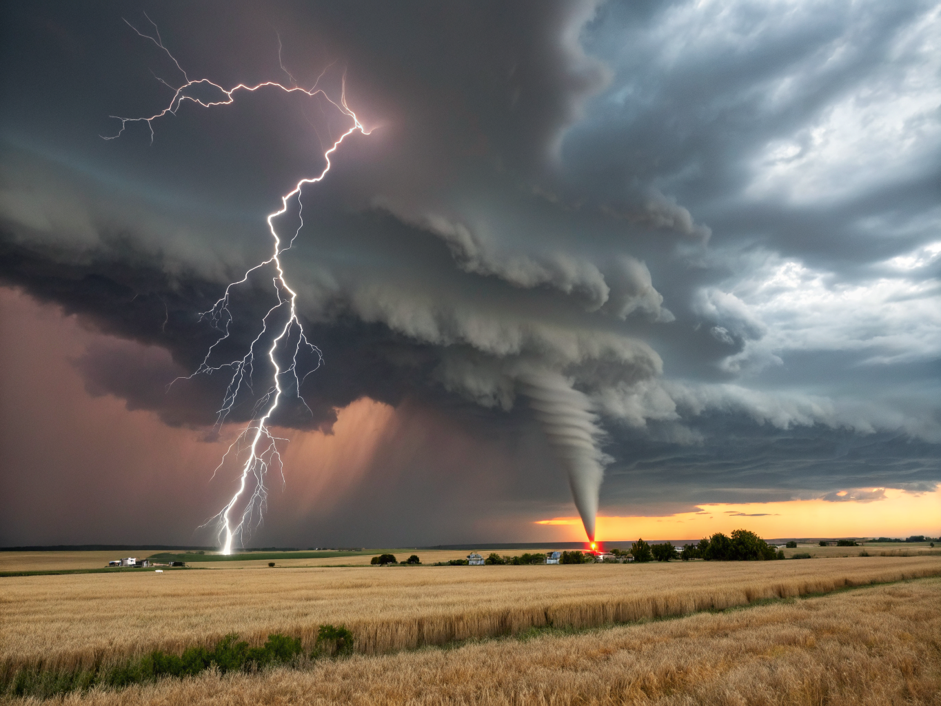 Severe Storm Systems Threaten Central Plains